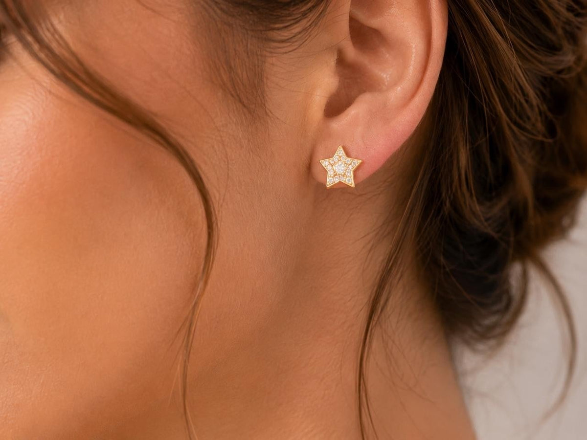 Moon & Star Jewelry Set – Gold Plated — original product photo 3