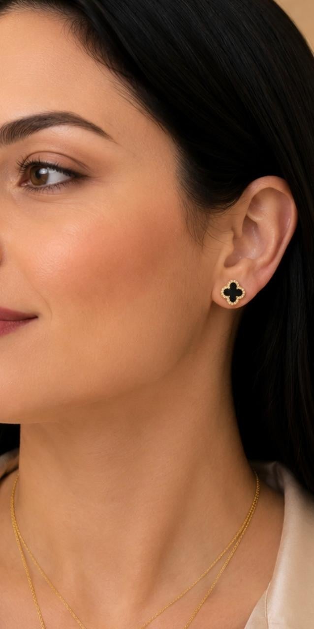 Black Clover Layered Jewelry Set – Gold Plated — original product photo 5