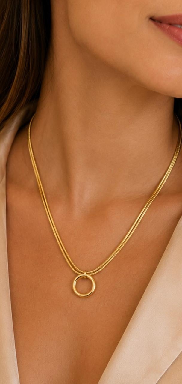 Minimalist Loop Jewelry Set – Gold Plated — original product photo 3