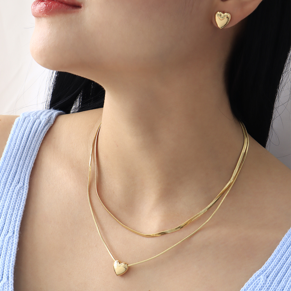 Heart Glow Necklace Set – Gold Plated — original product photo 1