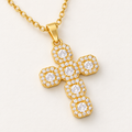Alma Cross Necklace — close-up detail