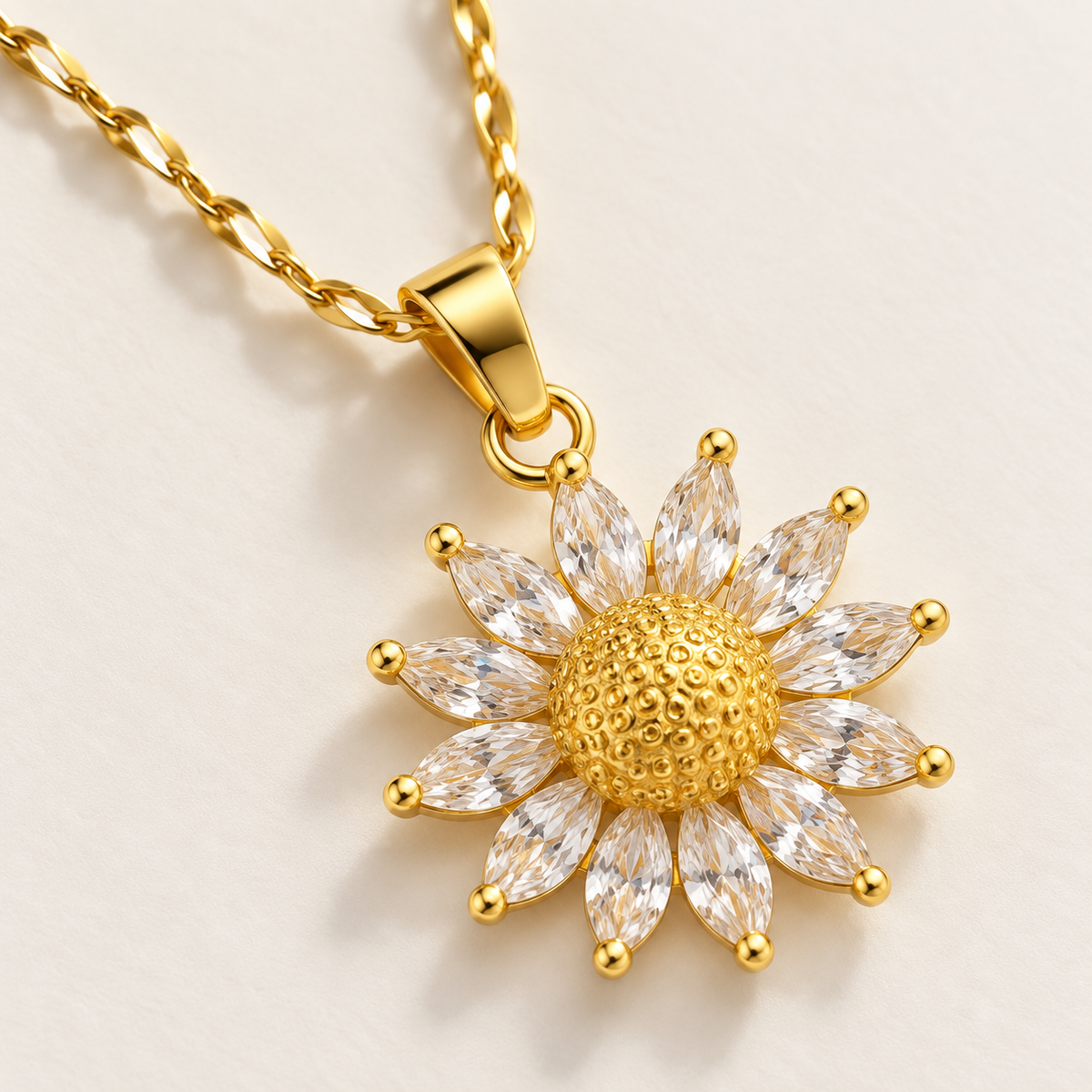 Amara Floral Necklace detail