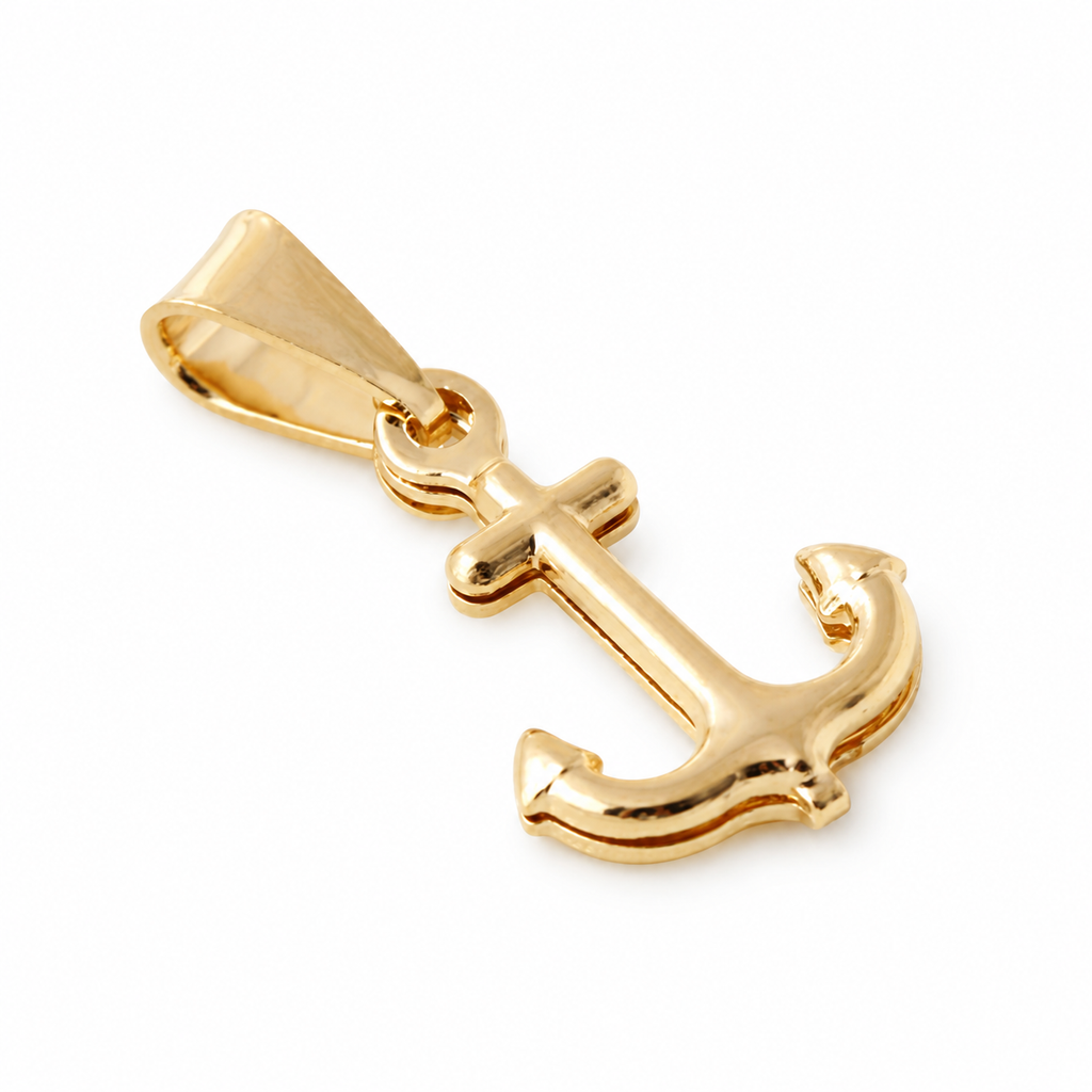 Anchor Charm - 18K Gold Filled on a uniform white background