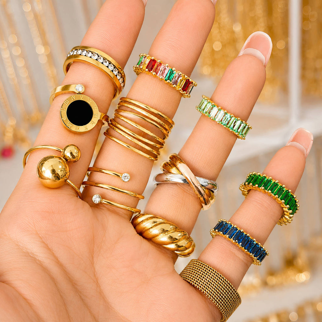 Celeste Ring styled on hand