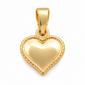 Classic Heart Charm - 18K Gold Filled, high-definition close-up on white
