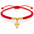 Cross Cord Bracelet — close-up on white background
