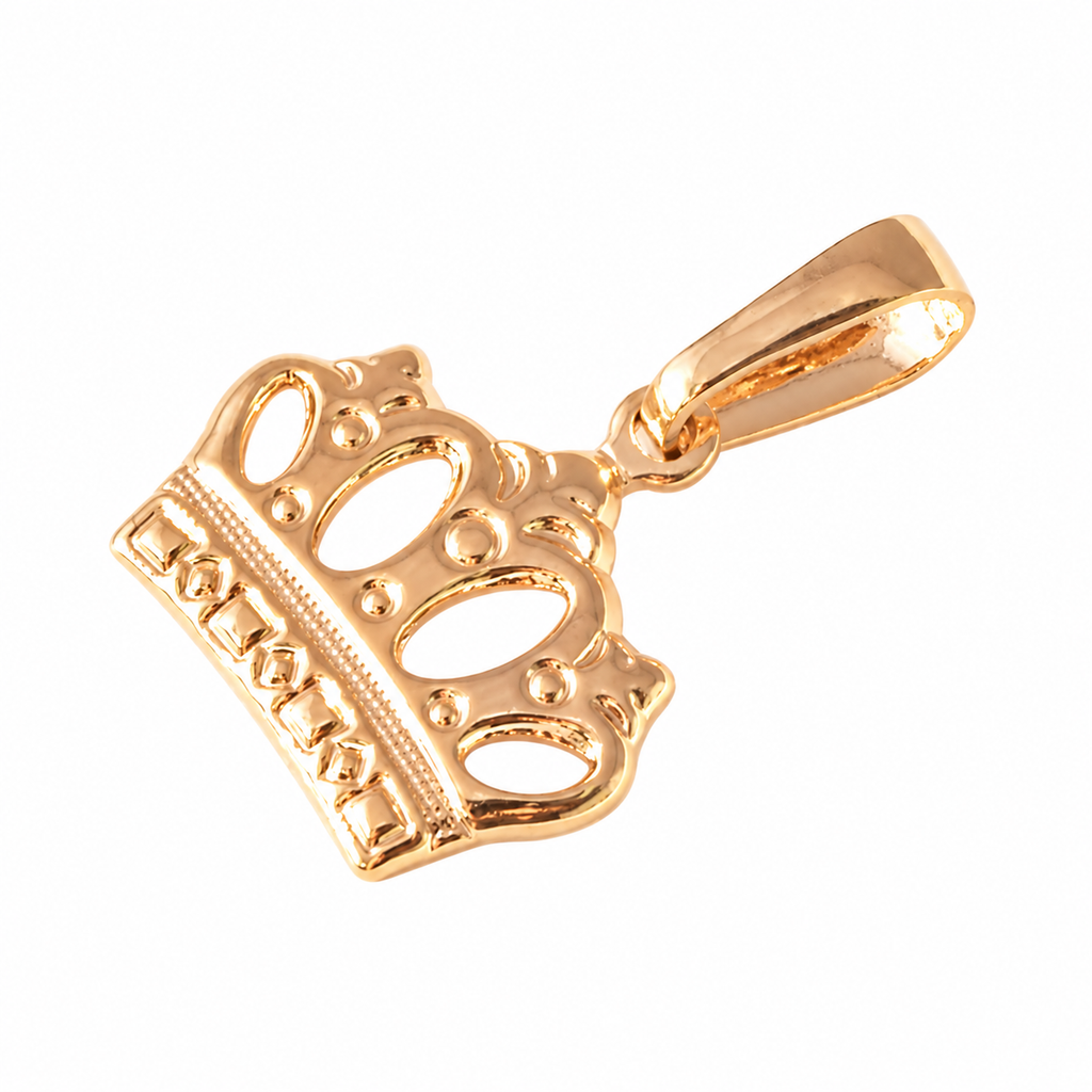 Crown Charm - 18K Gold Filled on a uniform white background
