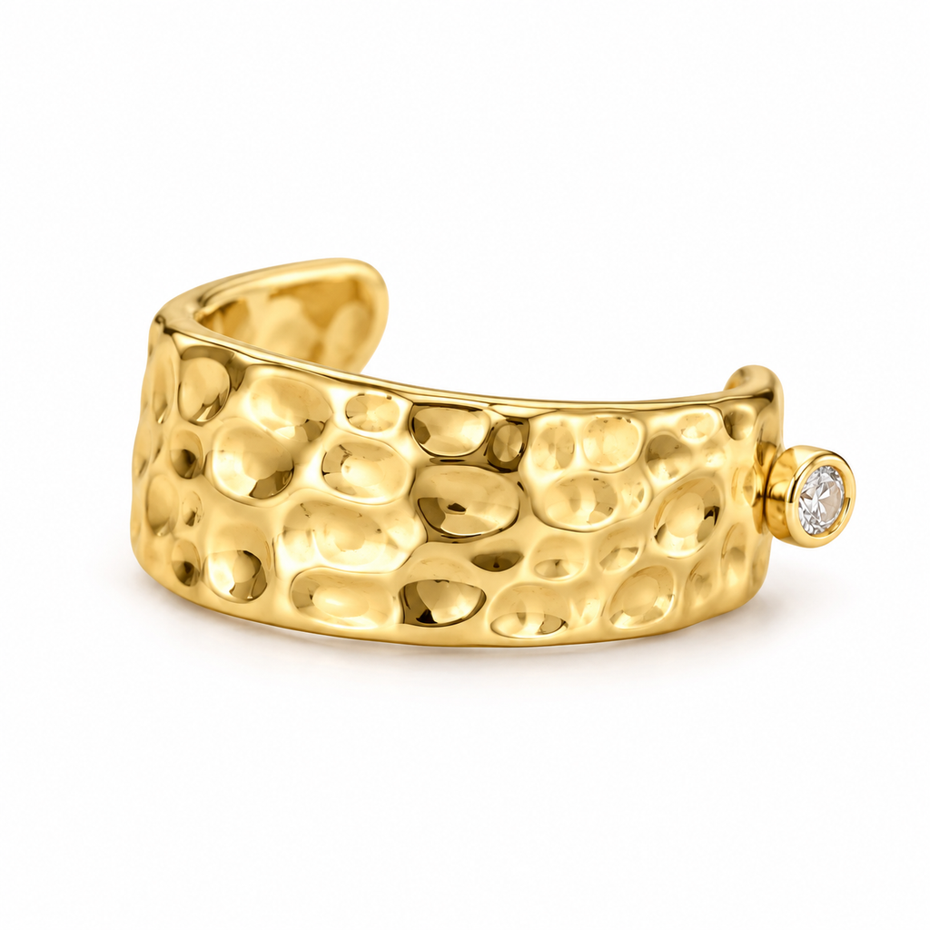 Hammered Texture Ear Cuff - full product view