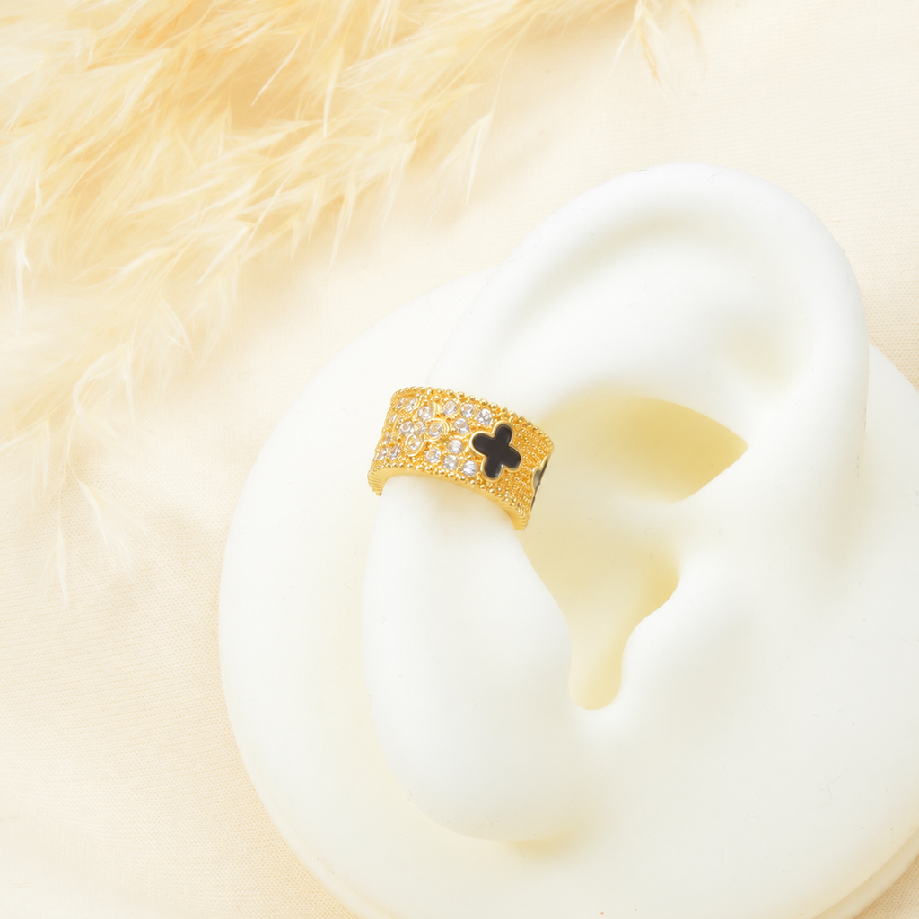 Black Clover Ear Cuff - catalog view