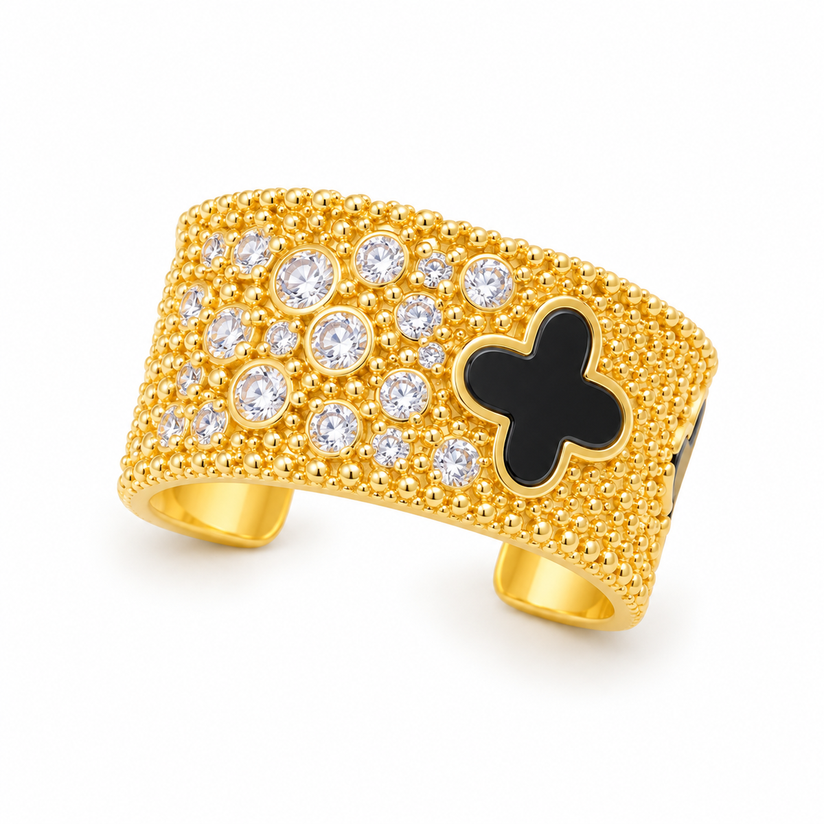 Black Clover Ear Cuff - full product view