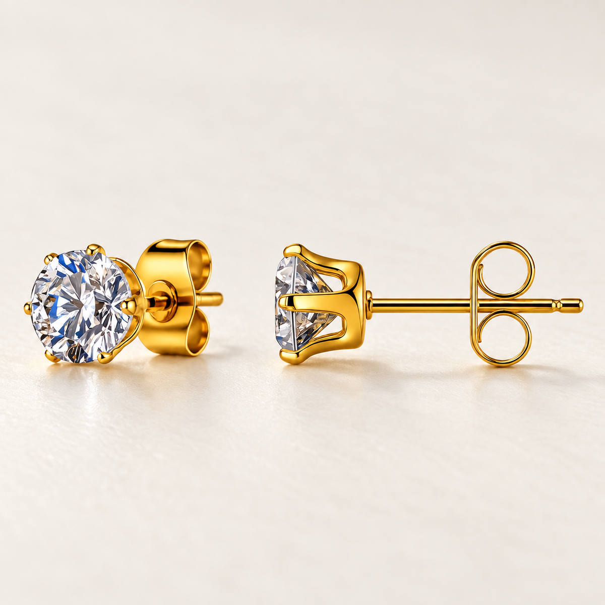Elara Crystal Stud Earrings — close-up detail
