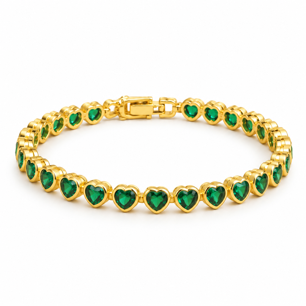 Emerald Heart Bracelet — main