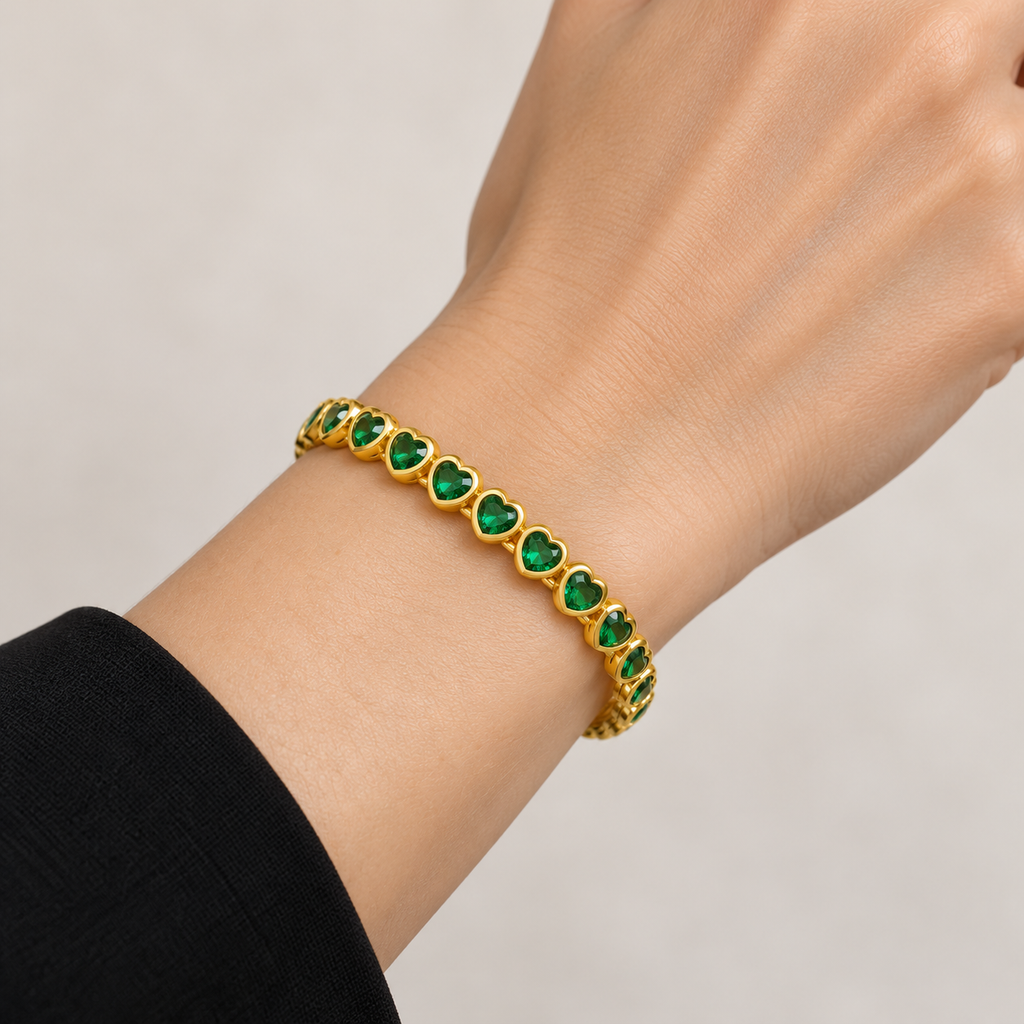 Emerald Heart Bracelet — tryon