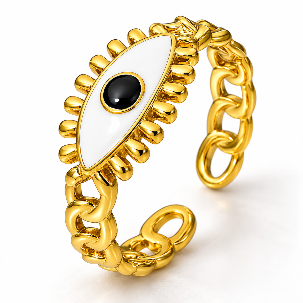 Estelle Evil Eye Ring detail