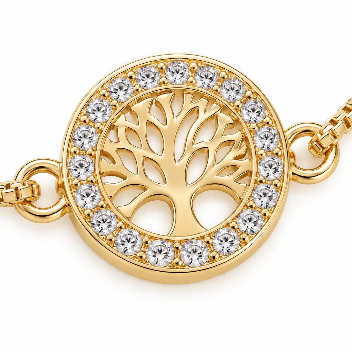 Eternal Tree Bracelet — close-up of jewelry details