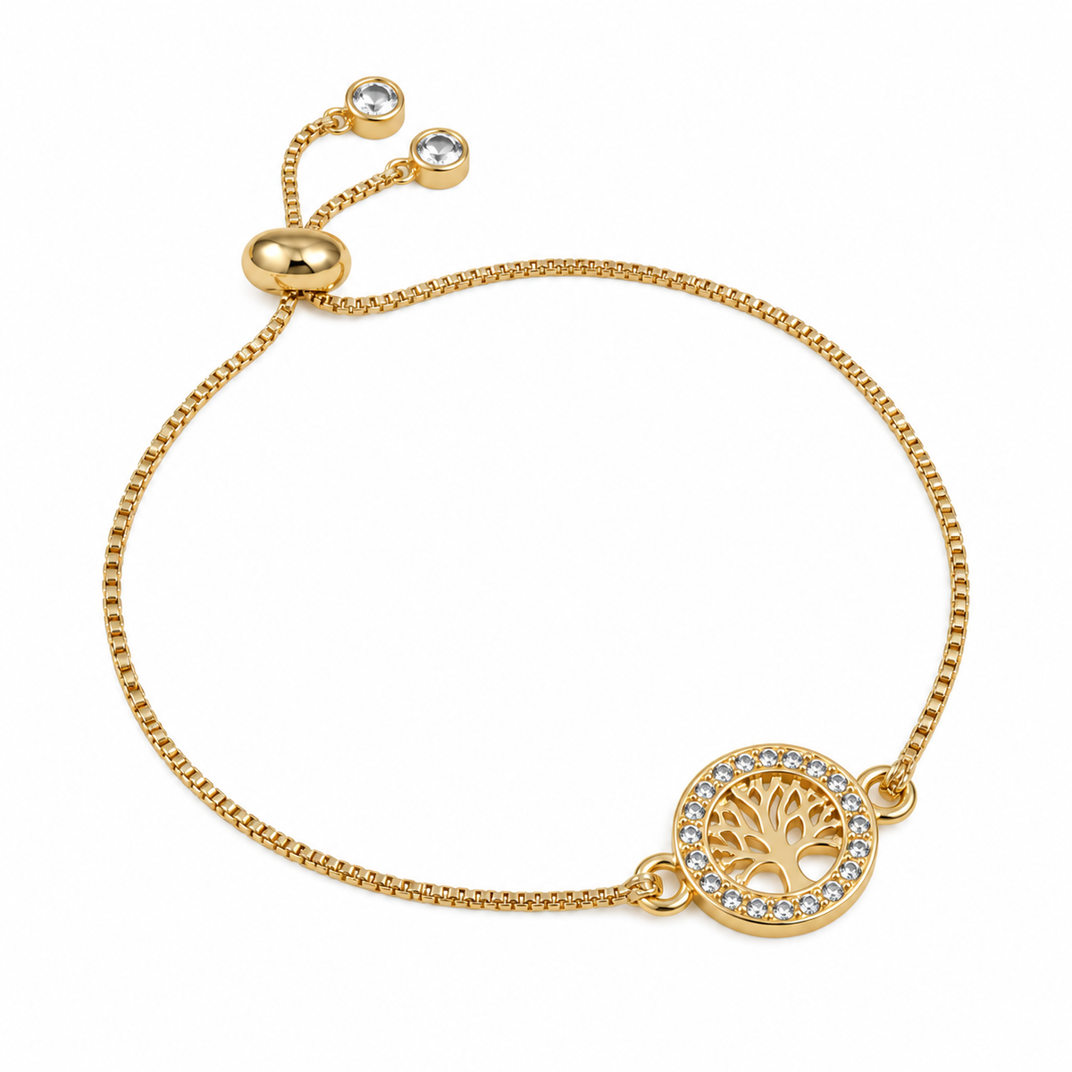 Eternal Tree Bracelet — full bracelet on white background