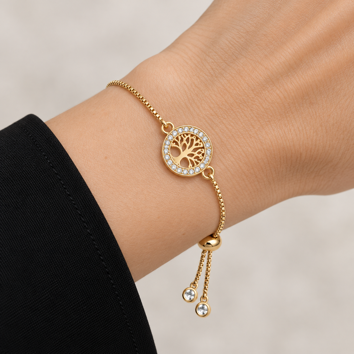 Eternal Tree Bracelet — bracelet worn on wrist