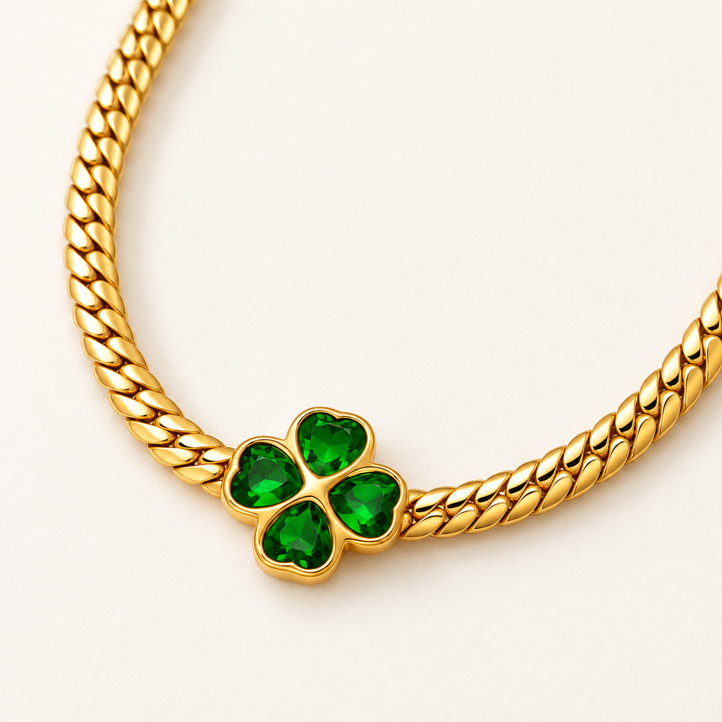 Fleur Floral Necklace — close-up detail