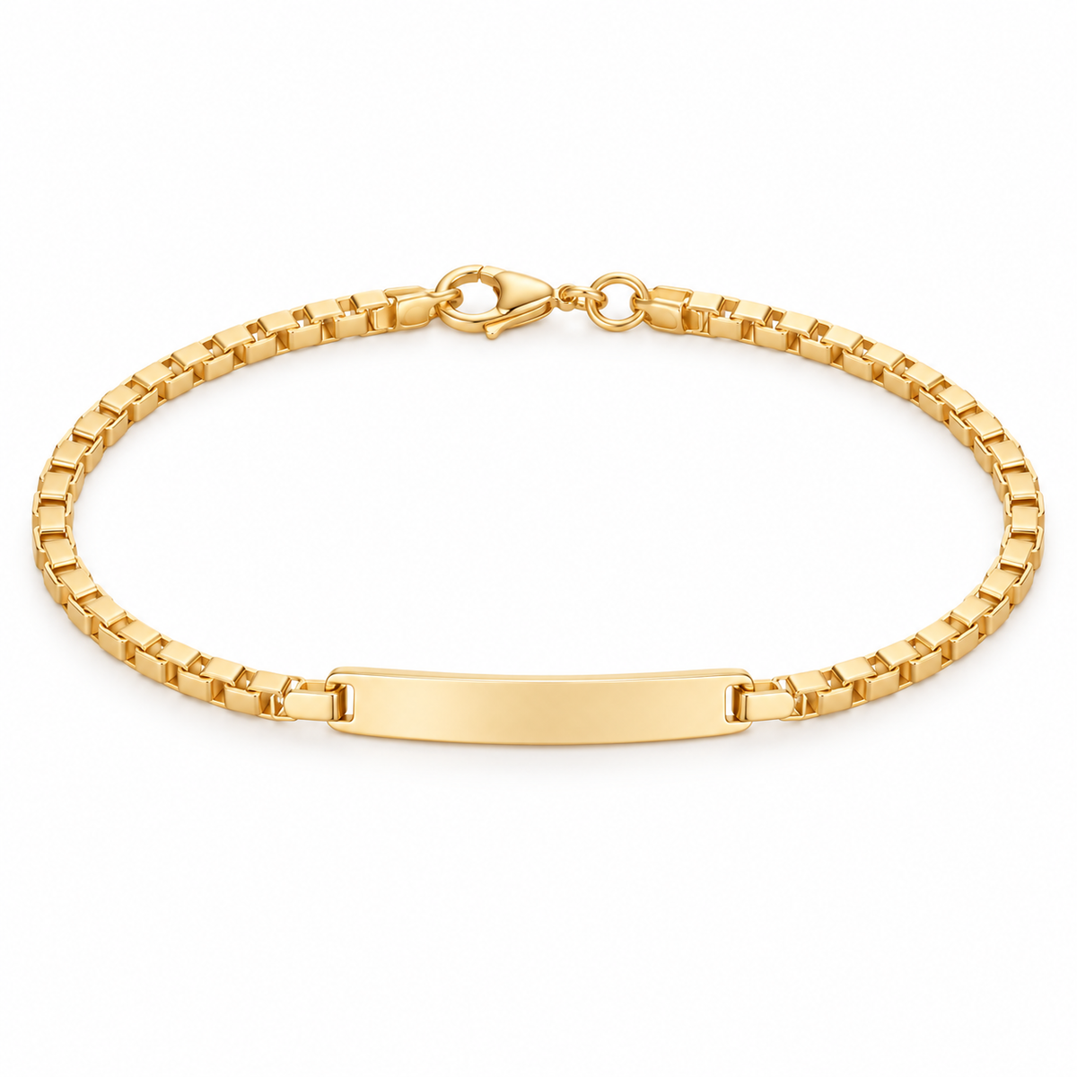 Bracelet for kids - Gold filled18k — full bracelet on white background