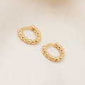 Beaded Glow Hoops