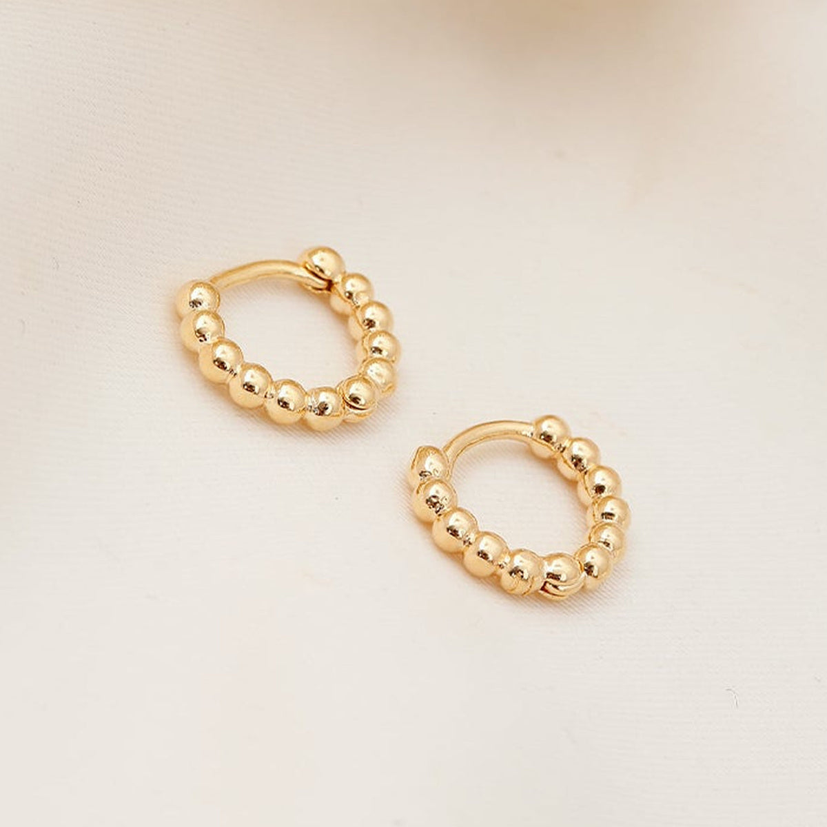 Beaded Glow Hoops