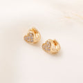 Heart Spark Mini Hoops