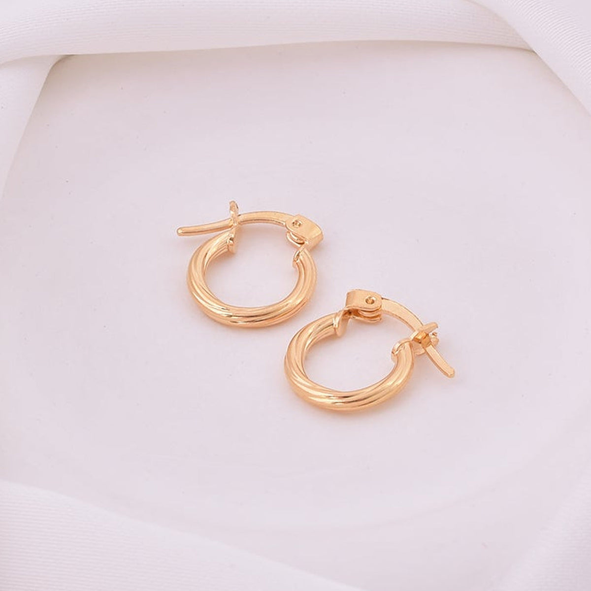 Mini Twisted Hoop Earrings