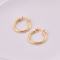 Smooth Medium Hoop Earrings