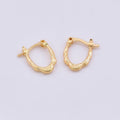 Textured Oval Hoops