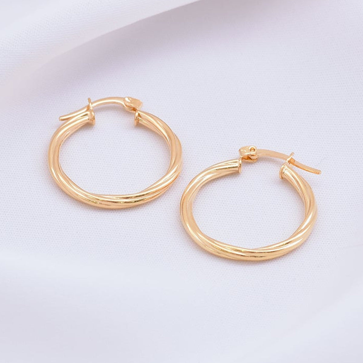 Twisted Hoop Earrings