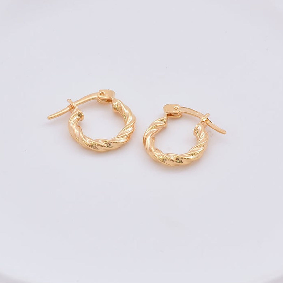 Twisted Mini Hoops