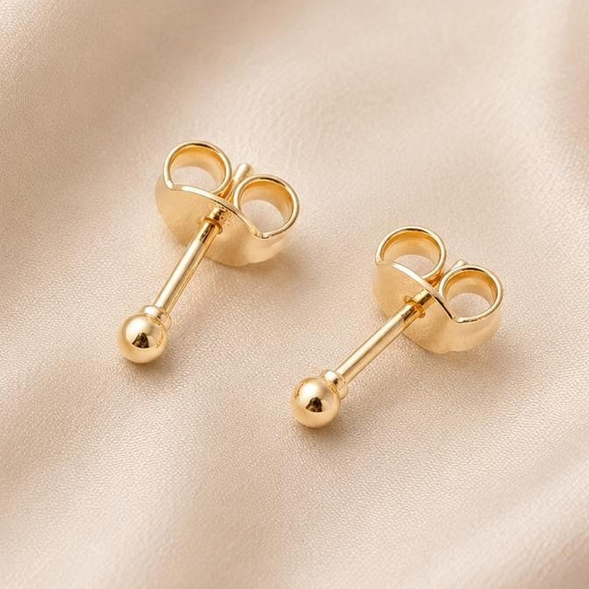Aretes Balín Mini – Gold Filled 18K