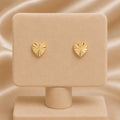 Aretes Corazón Facetado – Gold Filled 18K