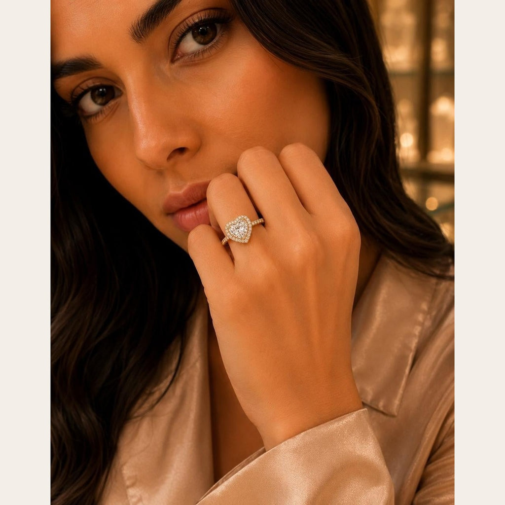 Classic Solitaire CZ Ring – Gold Plated