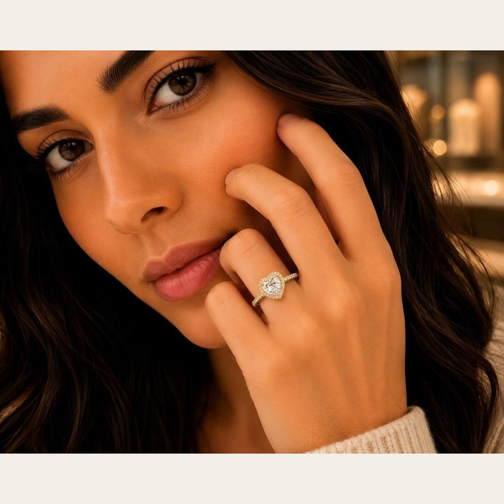 Classic Solitaire CZ Ring – Gold Plated
