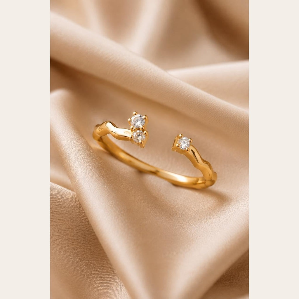 Subtle CZ Ring – Gold Plated