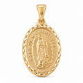 Guadalupe Medal - 18K Gold Filled, high-definition close-up on white