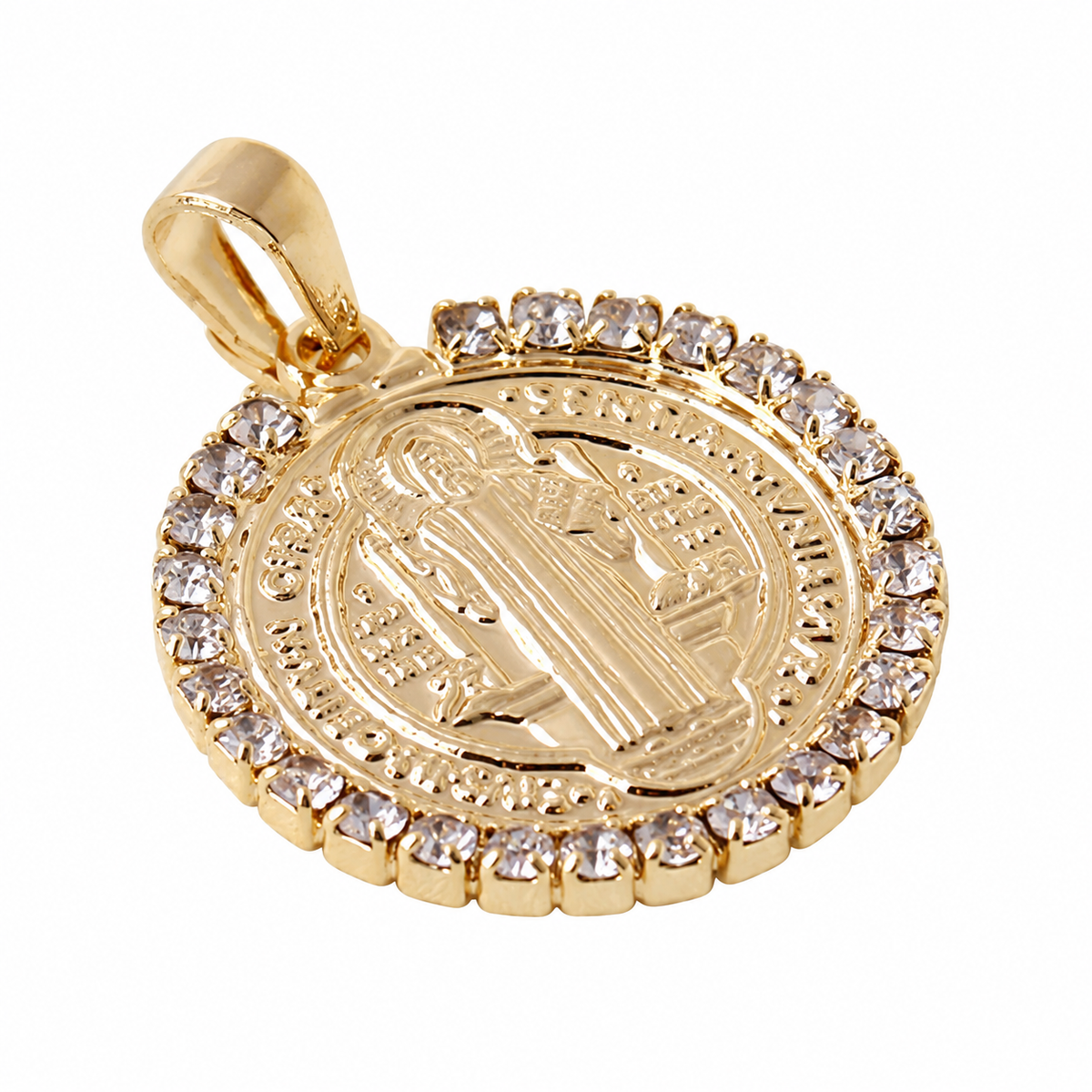 Hamsa Pendant - 18K Gold Filled on a uniform white background