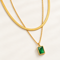 Iris Crystal Necklace — close-up detail