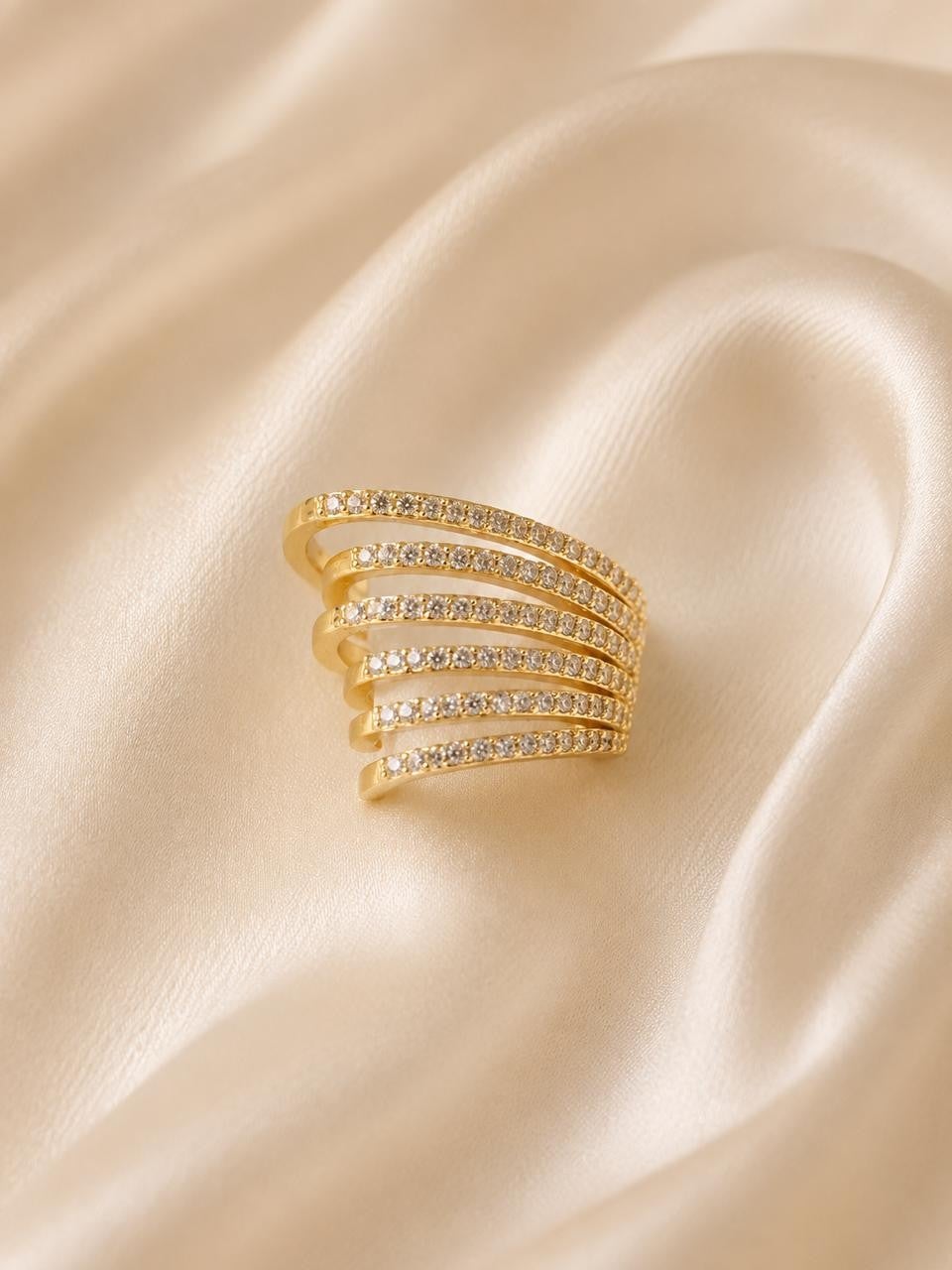 Layered Sparkle Ear Cuff