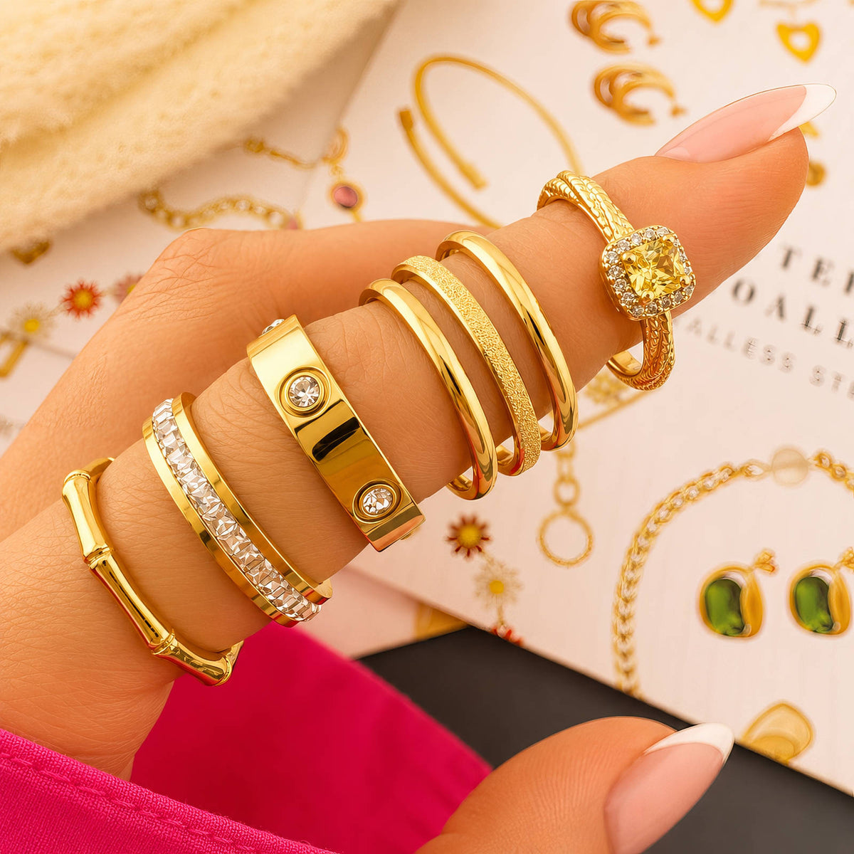 Lumi Crystal Ring close-up