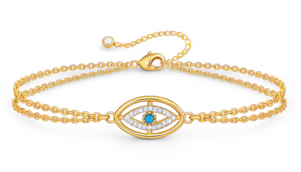 Lumi Evil Eye Bracelet close-up detail