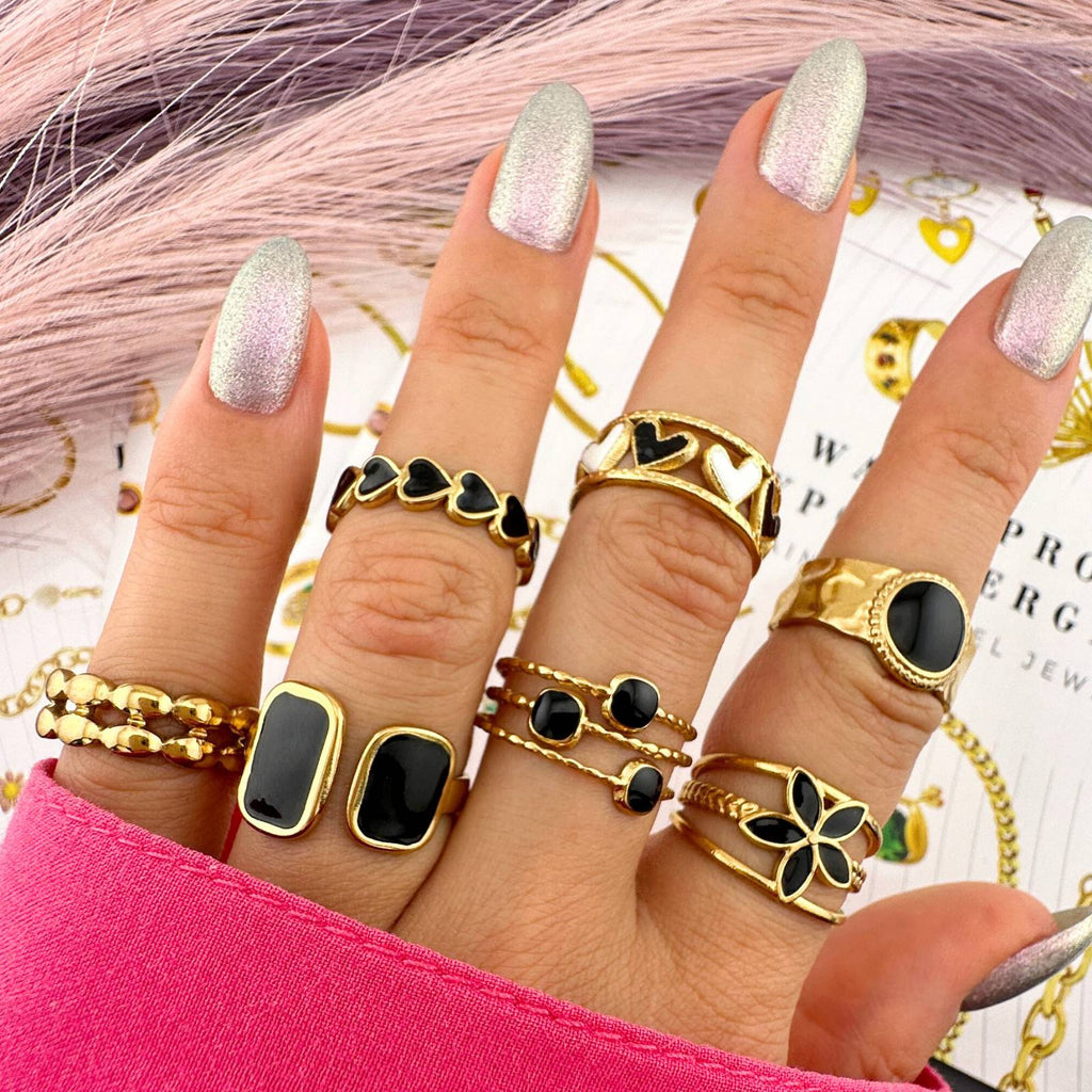 Luna Heart Ring worn on hand, supplier styling photo