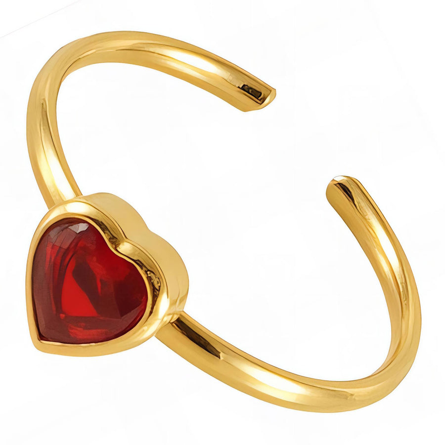 Mara Heart Ring close-up