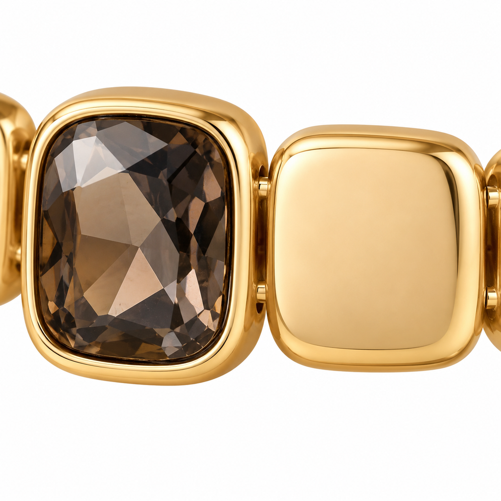 Midnight Luxe Stretch Bracelet — close-up of jewelry details