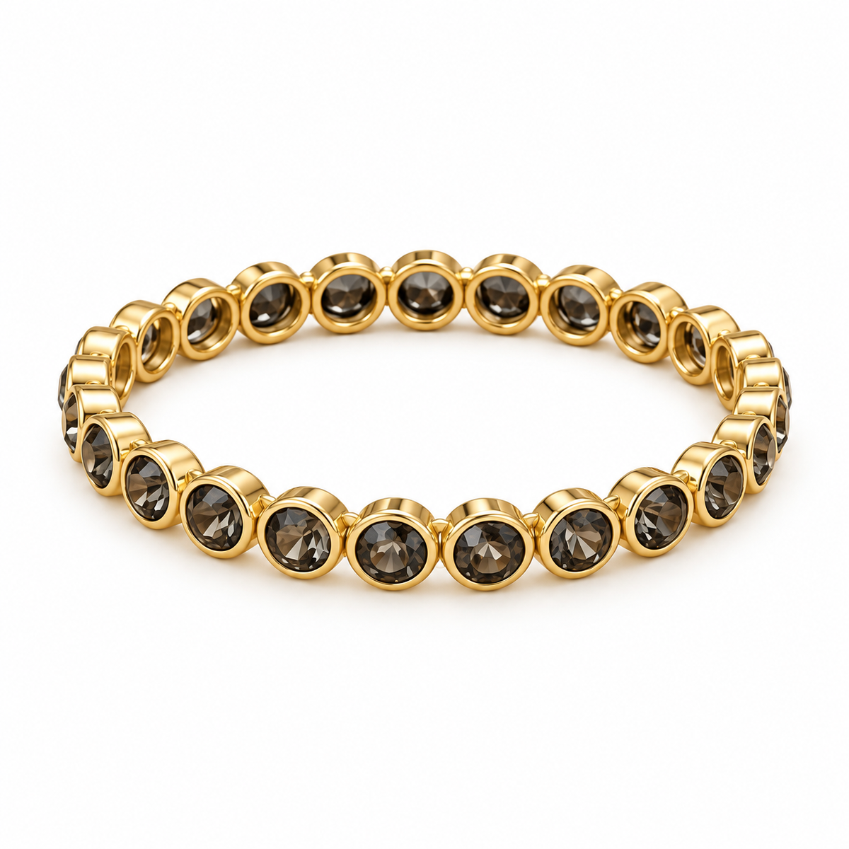 Midnight Spark Stretch Bracelet — full bracelet on white background