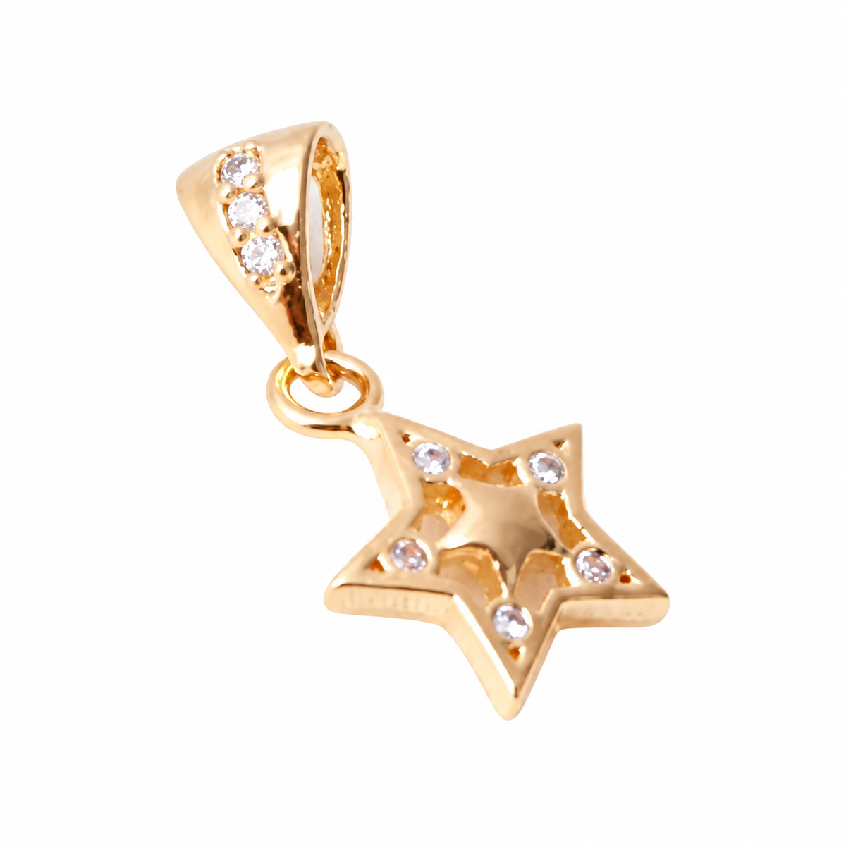 Mini Star Pendant - 18K Gold Filled on a uniform white background
