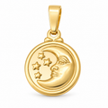 Moon & Stars Charm - 18K Gold Filled, high-definition close-up on white