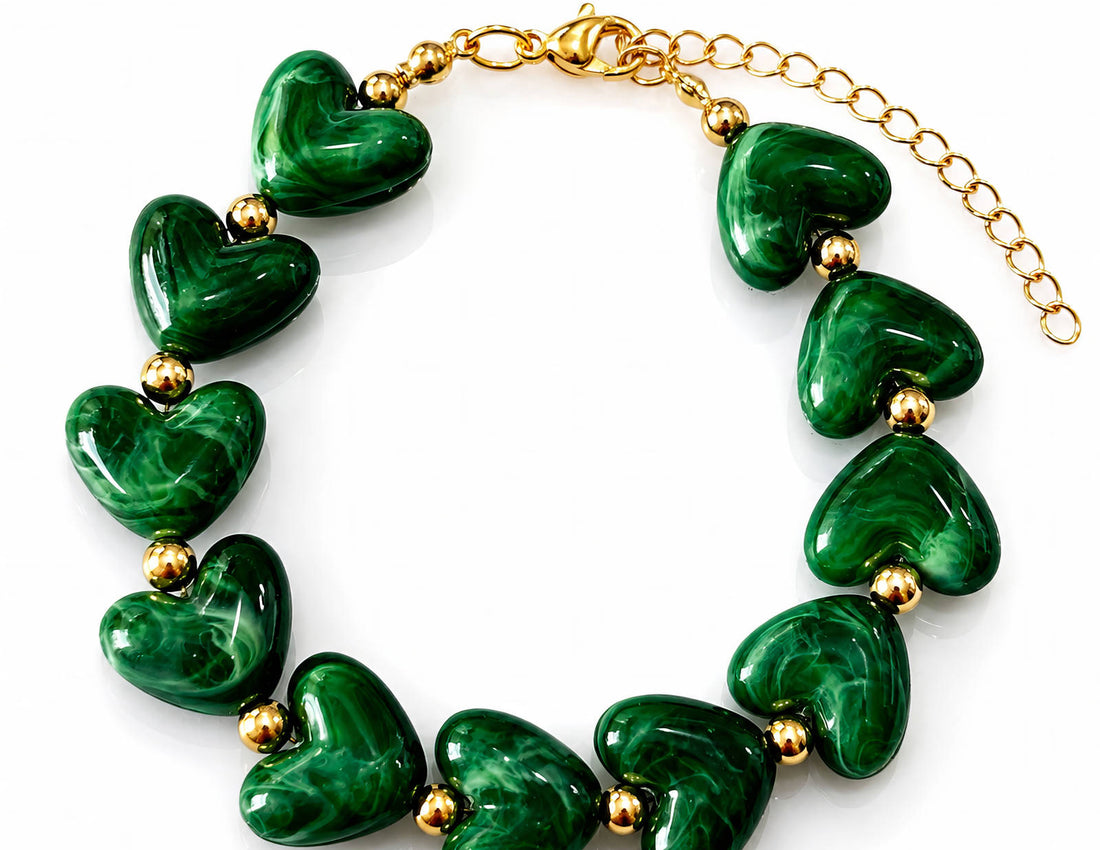 Odette Heart Bracelet close-up detail