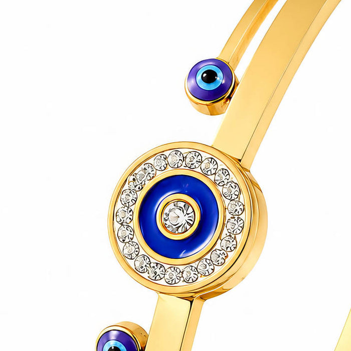 Seraphina Evil Eye Bracelet macro detail
